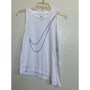 White NIKE Tank